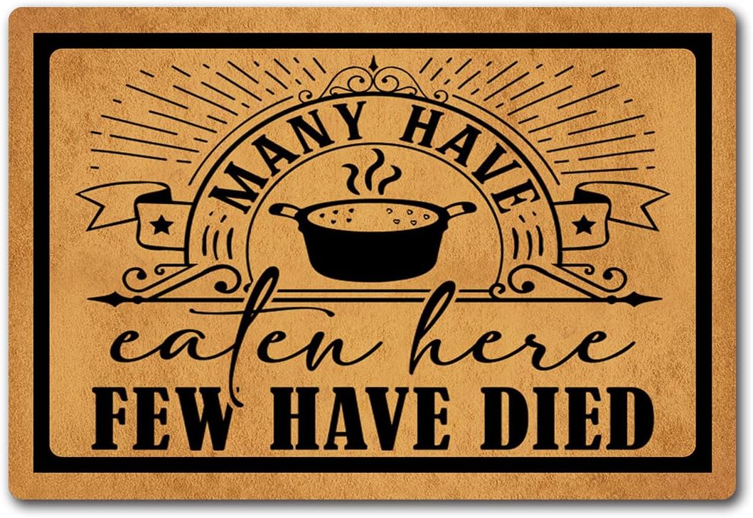 Funny Welcome Indoor Door Mats for Entrance Way Home Decor Area Rugs Please USE Other Door Personalized Kitchen Rugs with Anti-Slip Rubber Back Novelty Gift Mat(23.7 X 15.9 in)