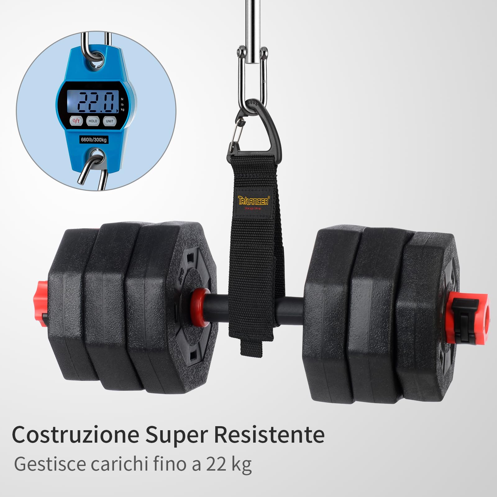Trilancer Organizzatore per Cavi 10pz Cinghie con Fibbia Triangolare Parete