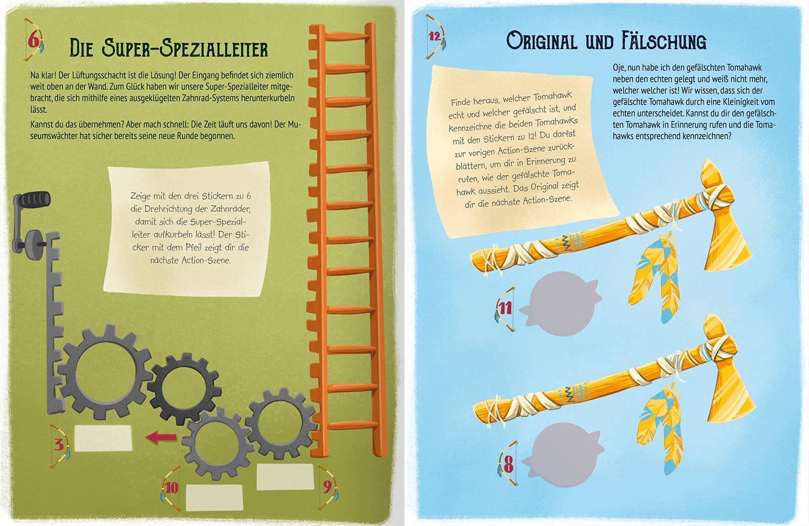 Escape-Stickerbuch – Nachts im Museum: Löse den Fall mit Stickern!