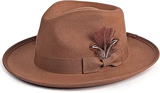 FADACHY Fedora Hats for Men & Women Wide Brim Felt Hat Dress Panama Trilby Hats