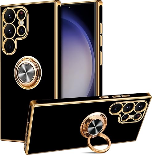 Miniatura 1 de JAKPAK Funda para Samsung Galaxy S23 Ultra, Galaxy S23 Ultra Kickstand Case Soporte de Coche, Galaxy S23 Ultra Funda para teléfono con soporte de