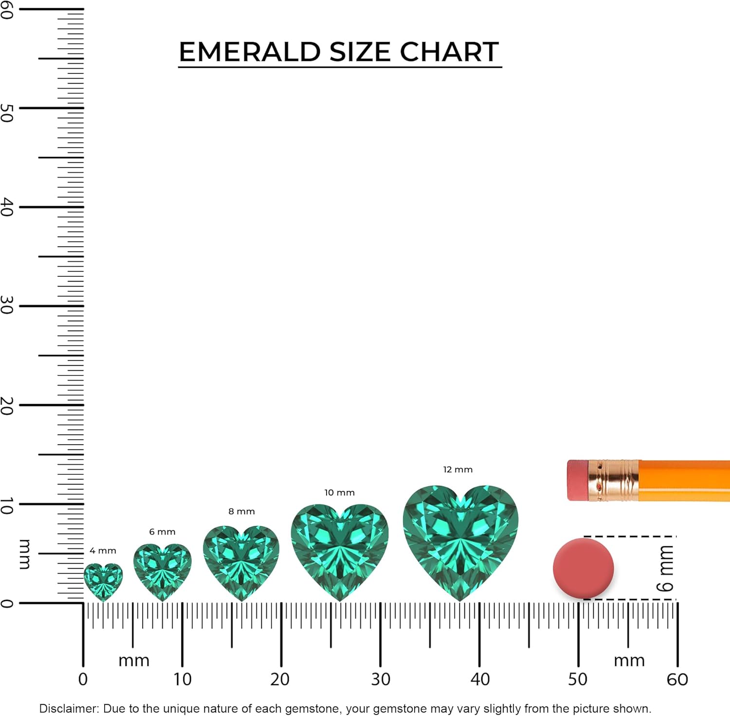 Lab Grown Gemstone Pendant Necklace for Women in Sterling Silver | Birthstone Jewelry Gifts for Her Birthday, Anniversary, Christmas - Image 3