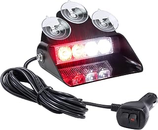 LAMPHUS SolarBlast 4W Red White LED Police Warning Strobe Dash Light, Truck