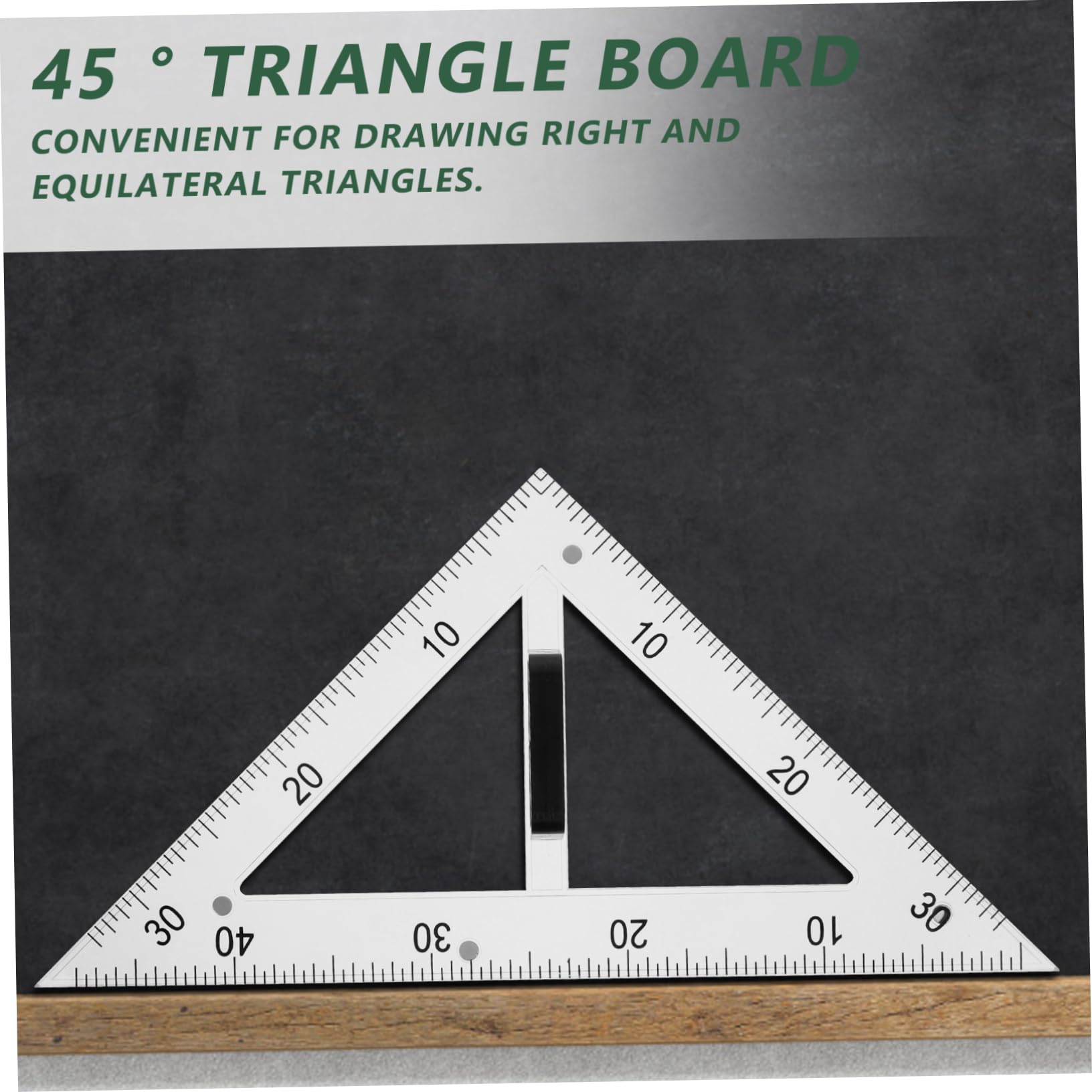 Cabilock Righello Didattico Righello Geometrico Multifunzionale Piastra Per Geometria Realizzato in Materiale Design Magnetico Angolo Gradi Goniometro Didattico Abs Durevolezza Facilità