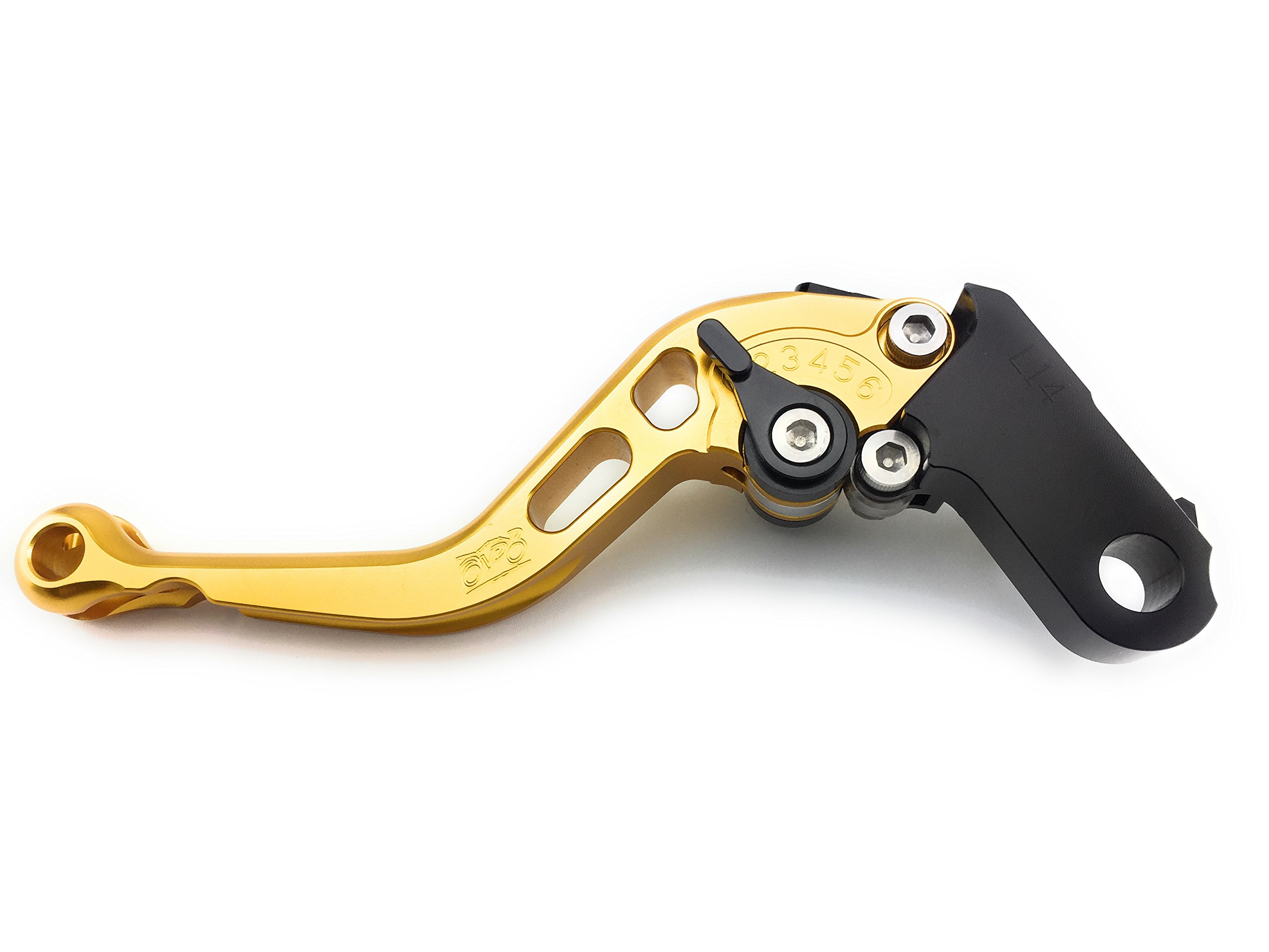 avdb-moto Paire de leviers courts compatible avec CB600 Hornet 600 1998-2006, Hornet 600S 2001-2004 (Or/Noir)