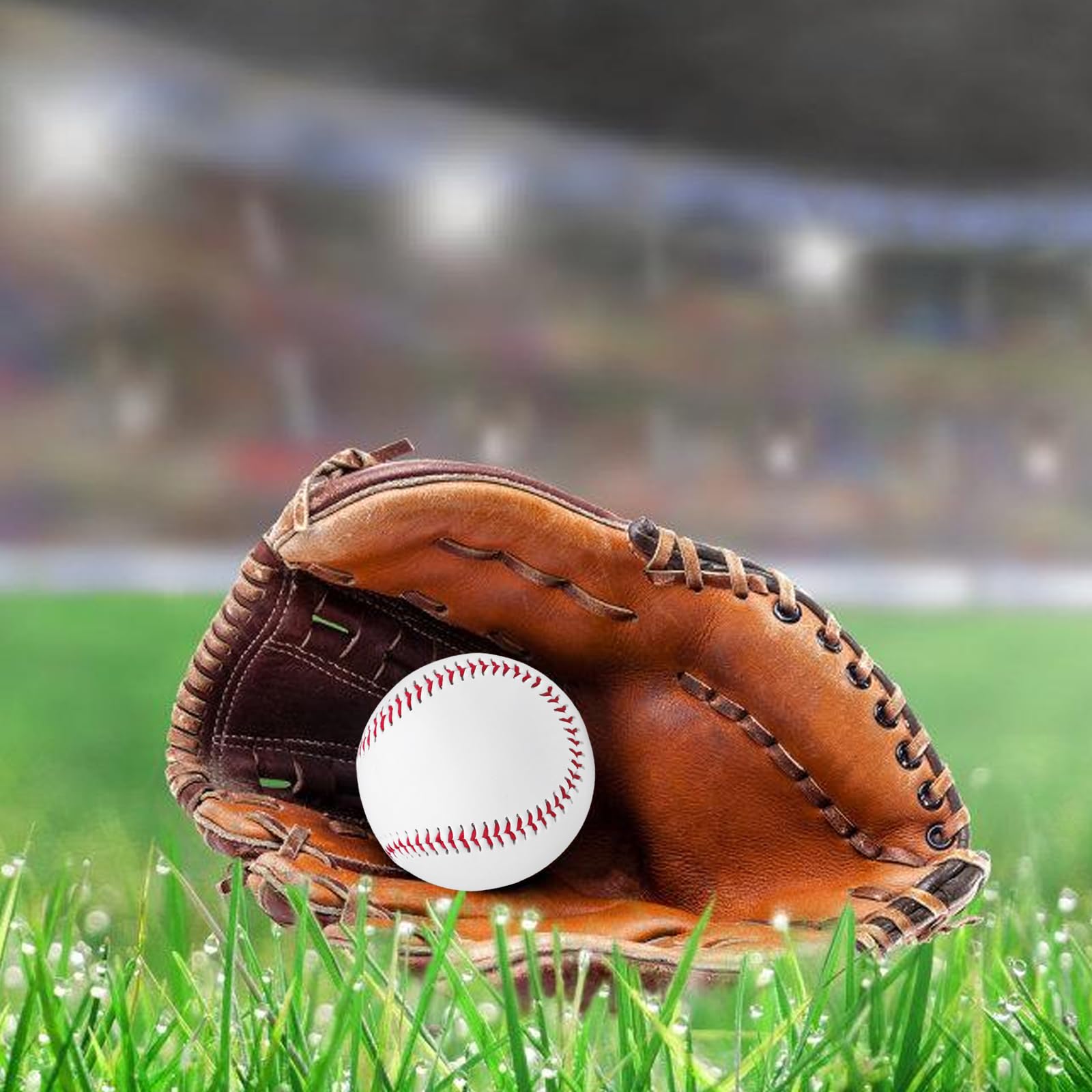 6 palline da baseball professionali: 9 pollici, cucite a mano, in poliuretano, con tasche con coulisse, per allenamento, ragazzi e adulti, palline da baseball di alta qualità per competizione