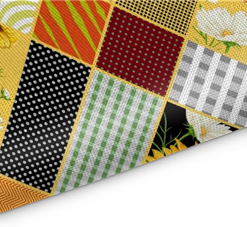 Miniatura 3 de Juego de 4 manteles individuales divertidos con textura de girasol, lavables, impermeables, para fiestas, hogar, decoración de mesa de comedor, 18 x