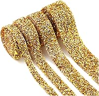 Vista 19 de Dowarm Cinta de diamantes de imitación de 3 yardas, rollo de cinta de diamantes de imitación, envoltura de malla con diamantes de imitación Plata