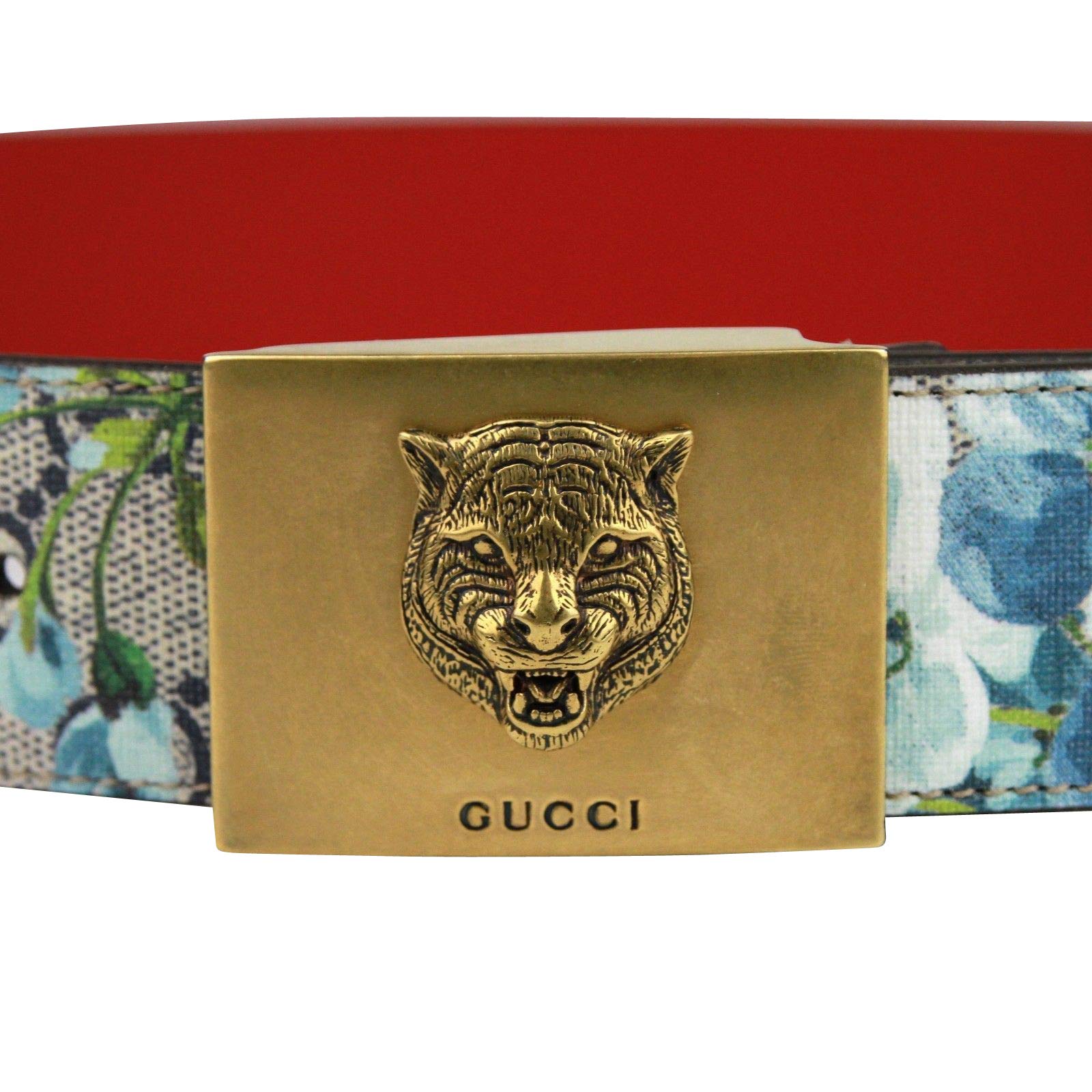 Gucci Unisex Gold Tiger Blue Gg Supreme Coated Canvas Bloom  display picture 1
