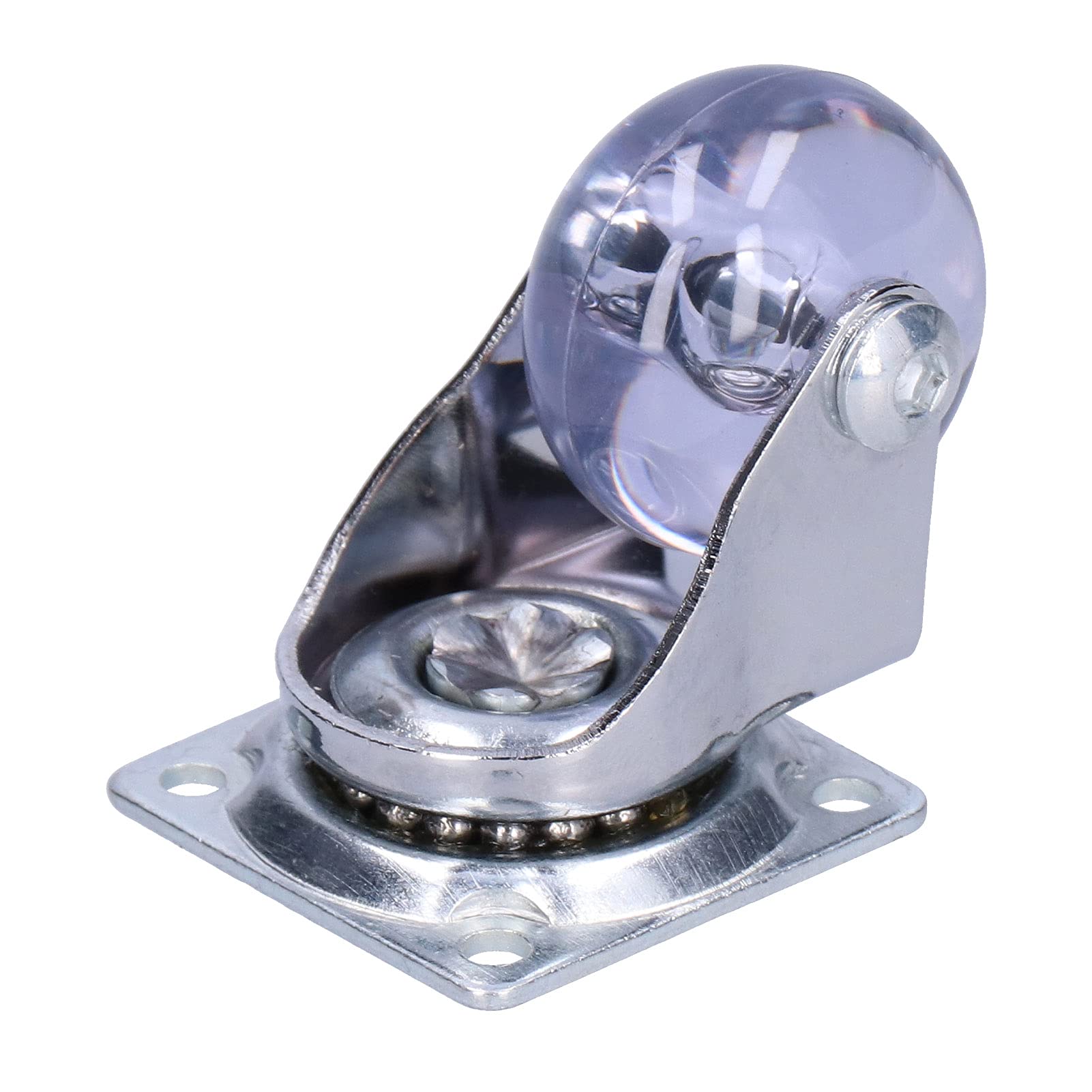 Heavy Duty Stainless Steel Transparent Pu Swivel Caster in Rial Wheel Plate Castors for in Rial Casters