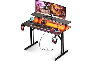 MOTPK Small Gaming Desk with Perks for Bureau Gamers
