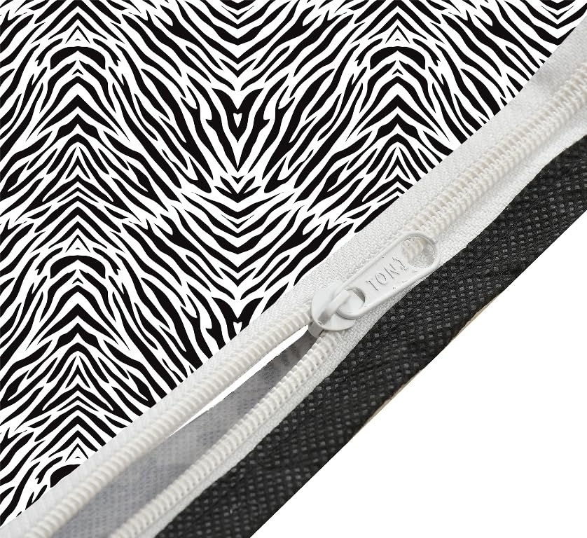 Image of Fully Automatic Top Load Washing Machine Cover Suitable For Samsung, Lg, Godrej, Whirlpool 6.5Kg, 7Kg, 7.5Kg, 8Kg, 9Kg, 10Kg, 11Kg (58Dx60Wx94H), Waterproof Cover, Zebra Black.