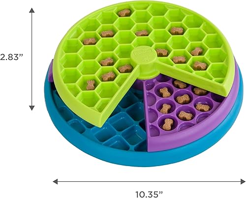 Miniatura 8 de Outward Hound by Nina Ottosson Lickin' Layers Comedero de rompecabezas para perros, juguete de enriquecimiento de nivel 2, multicolor
