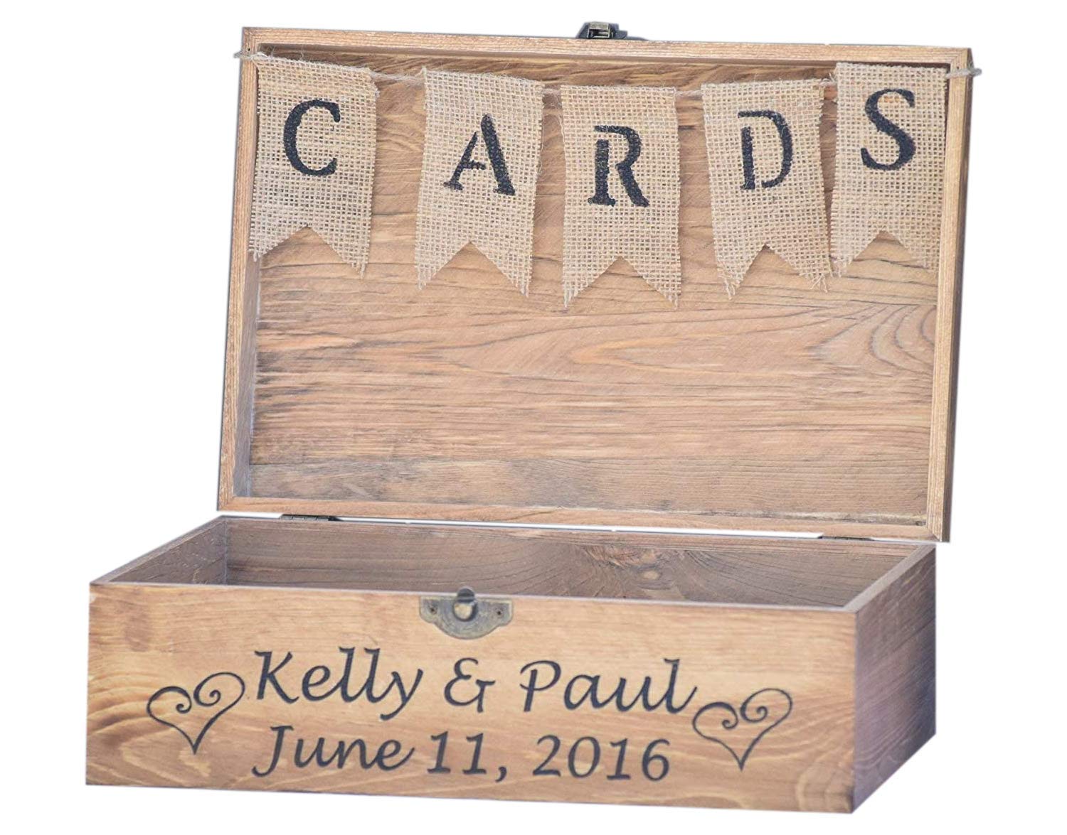 Rustic Wooden Card Box Rustic Wedding Card Box Rustic