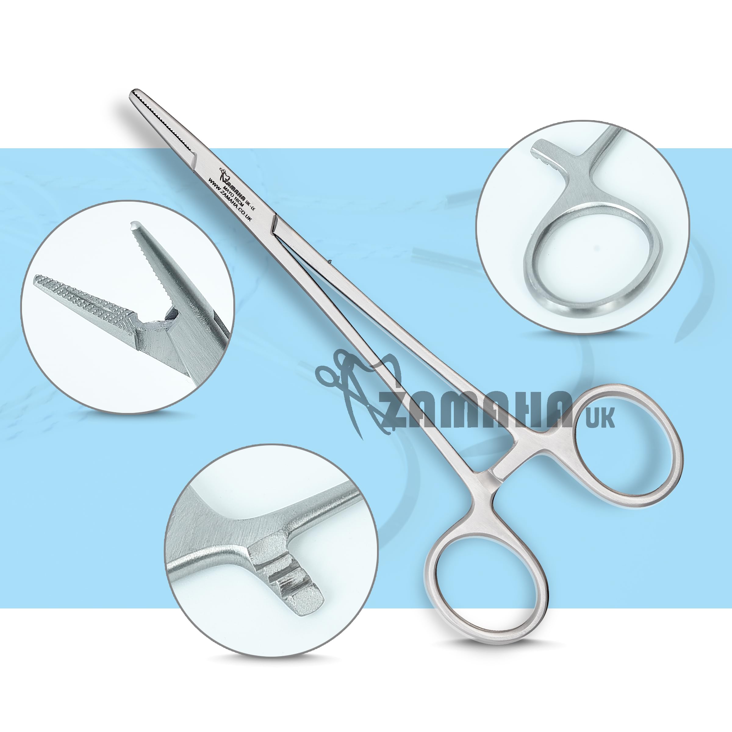 MY AR Store Stud Ball Locking Pliers 16cm Crilewood Forceps Stud Ball Earrings Pliers Body Piercing Plier High Grade Stainless Steel - Image 2