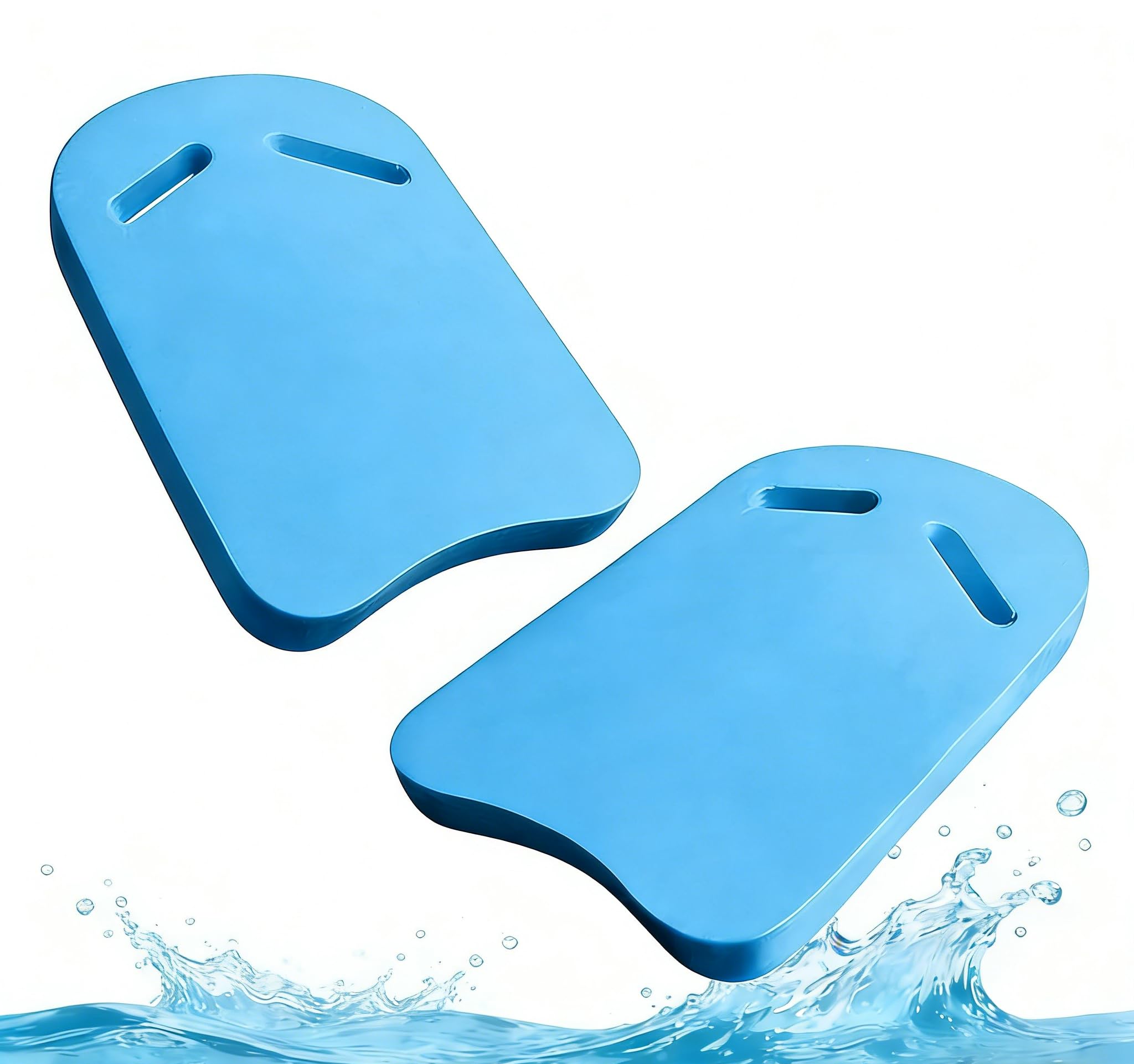 2Pcs Swimming Float for Kids and Adults,Swimming Training Kickboard,Lightweight Anti-Slip Training Aid,Exercise Equipment for Beginning Swimmers, Safety Swim Board Auxiliary (Blue)