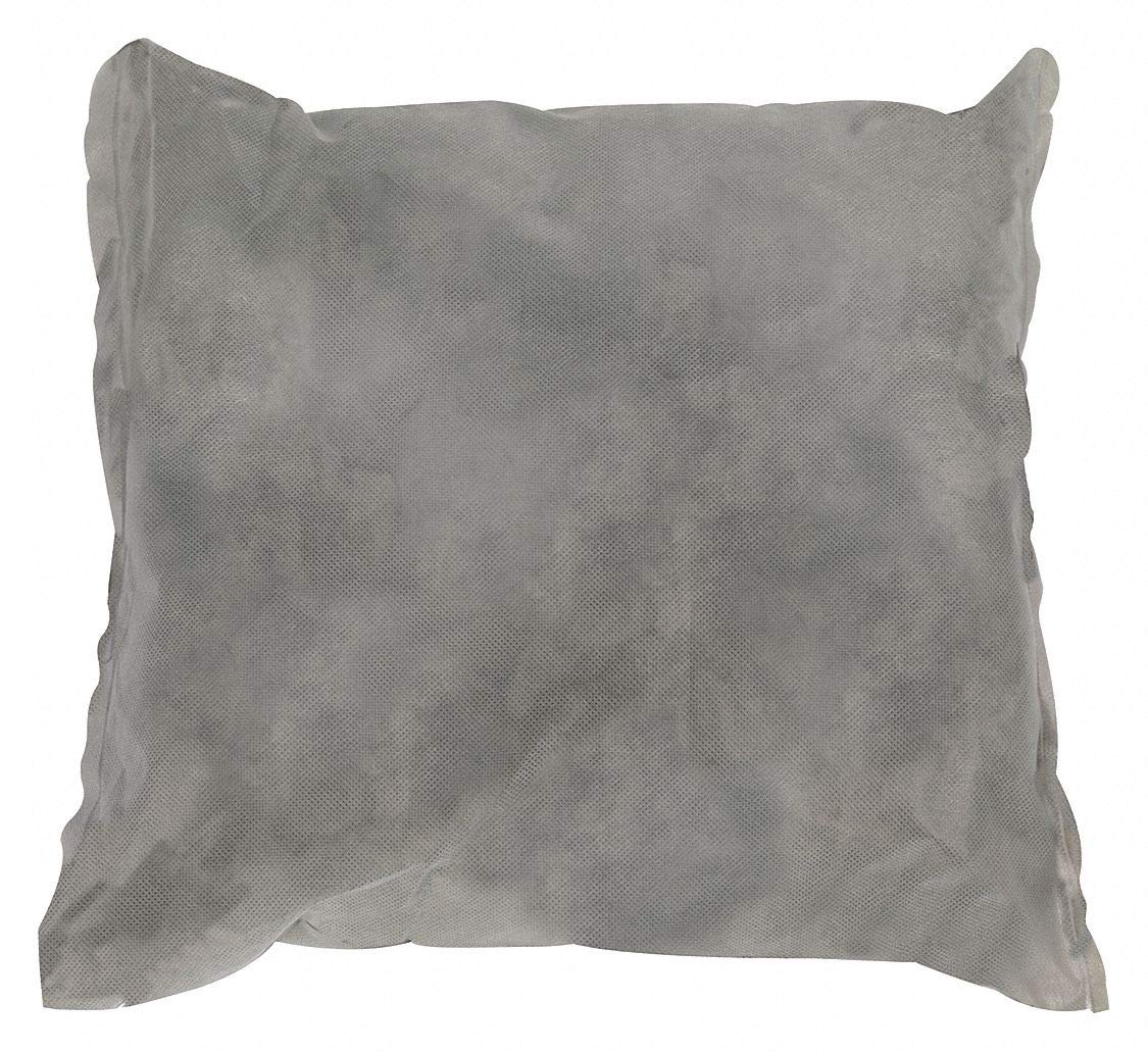 Absorbent Pillow, Gray, 20.4 gal, PK10