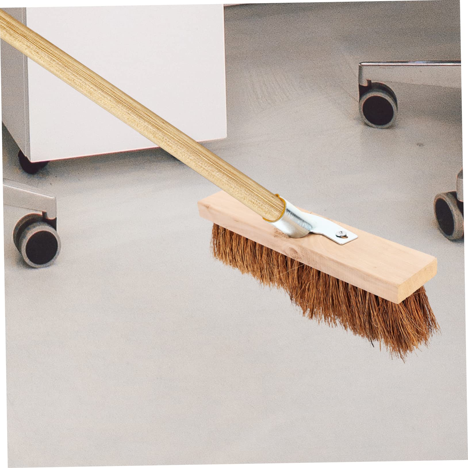 Cabezal de Cepillo de Piso de Repuesto con Cerdas Suaves | Madera E Hierro, Pieza de Instalación con Mango, para Suelos Duros y Dormitorio
