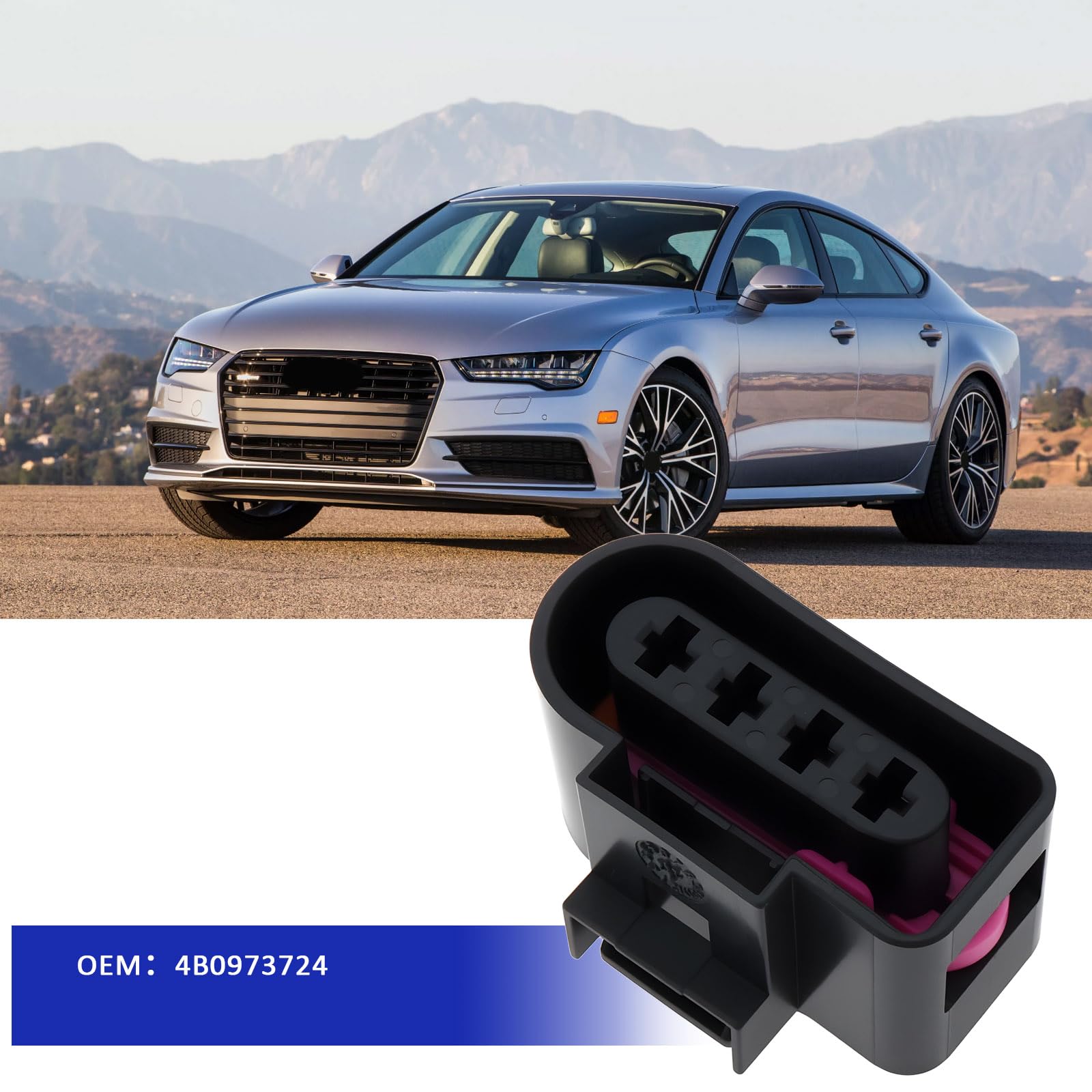 Kit di riparazione connettore bobina di accensione 4 pezzi con strumento 4B0973724 compatibile con Audi