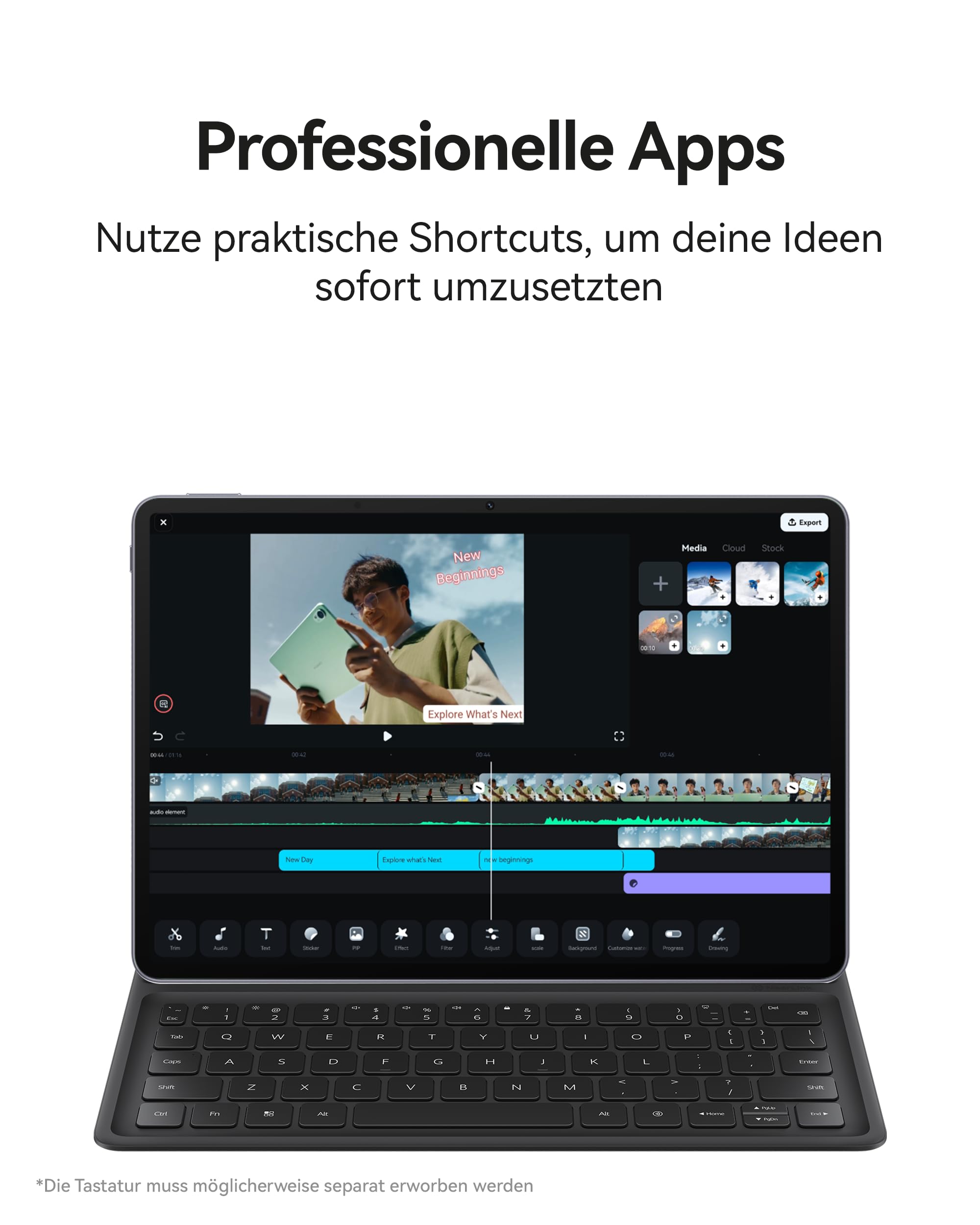 HUAWEI MatePad 11.5 S 2026 Tablet mit M-Pencil-Pro, 2.8K 144Hz Ultraklares PaperMatte Display, 12+256GB, 8800 mAh Akkus, 40W Supercharge, WiFi 6+, Bluetooth 5.2, Gaming, 30 Monate Garantie