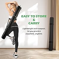 Vista 7 de Alfombrilla de ejercicio Gsmmatwin extra gruesa grande de 9 x 6 pies/8 x 6 pies/7 x 5 pies/6 x 4 pies (0.276 in) para gimnasio en casa, alfombrilla