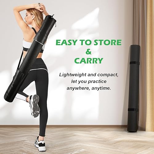 Miniatura 7 de Alfombrilla de ejercicio Gsmmatwin extra gruesa grande de 9 x 6 pies8 x 6 pies7 x 5 pies6 x 4 pies (0.276 in) para gimnasio en casa, alfombrilla de