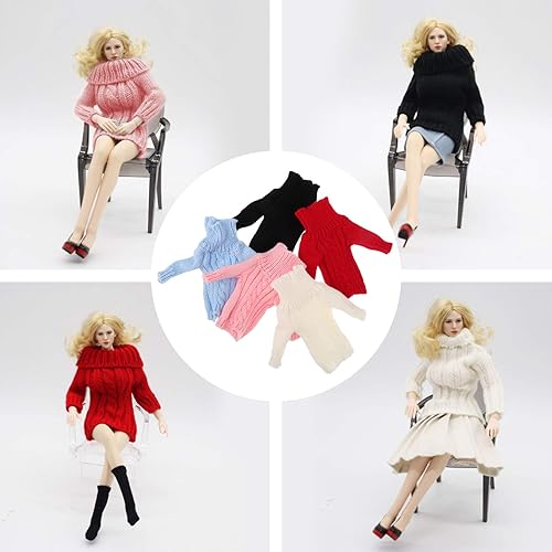Miniatura 4 de 5 piezas de punto para disfraz, accesorios de ropa, muñeca para niños, suéter de moda