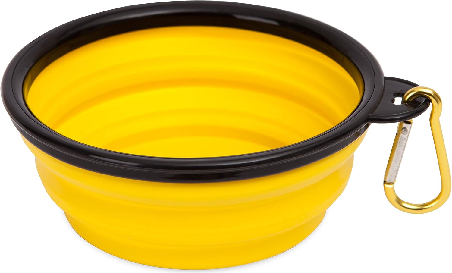 Collapsible Dog Bowl for Travel - Portable Dog Water Bowl - Collapsible Dog Bowl for Travel - Dog Feeder Slow Eating Bowl (Yellow)