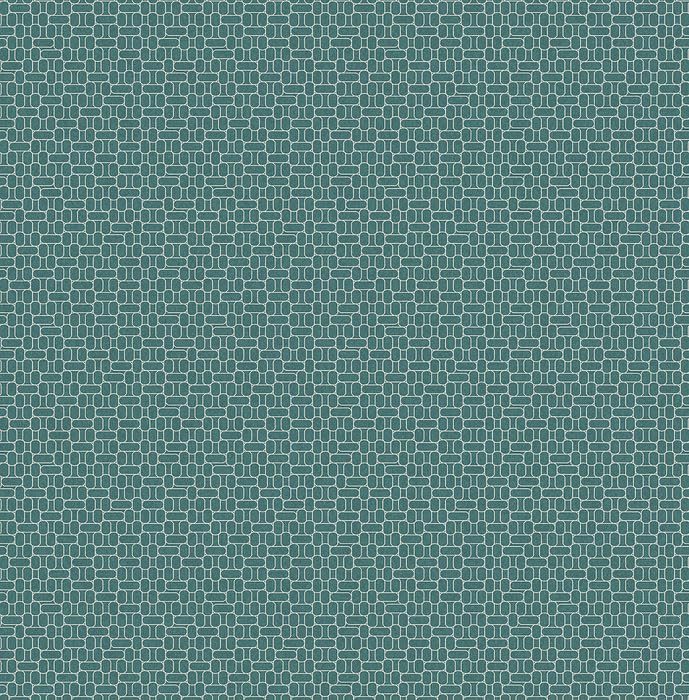Papel pintado no tejido | Papel pintado moderno | Papel pintado geométrico | 10x0,53 m | Small Ovals (turquesa gris)