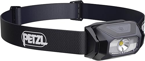 PETZL, TIKKINA - Linterna frontal para exteriores con 250 lúmenes para acampar y senderismo
