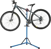 Vista 4 de TINKLE WELL Soporte de reparación de bicicleta, soporte de bicicleta resistente con cabezal de abrazadera soldada, máximo 55 libras, dispositivos