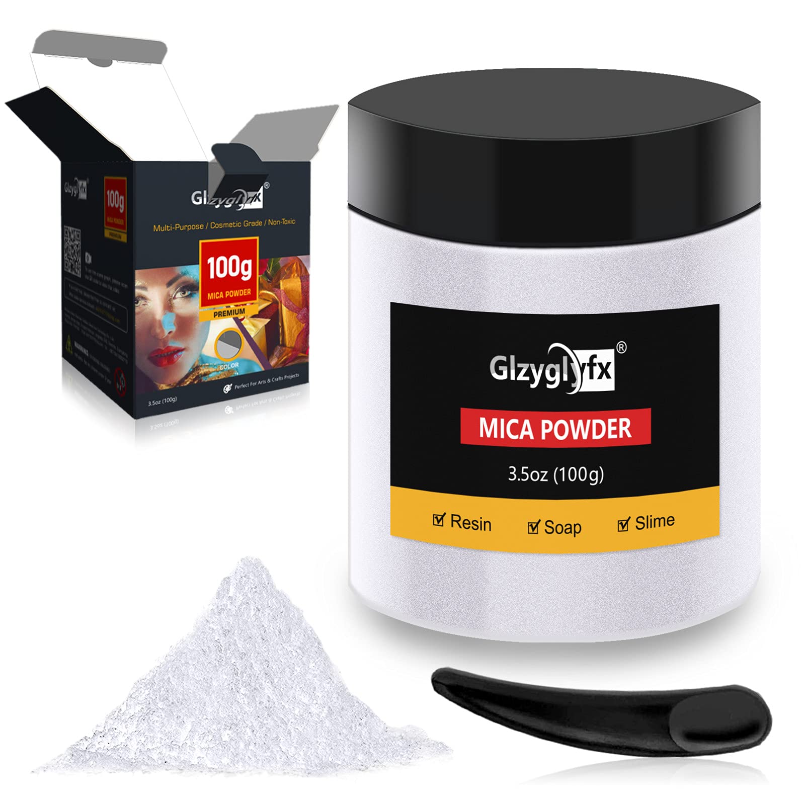 Buy Mica Powder for Epoxy Resin 3.5 oz /100g Metallic Color Pigment for