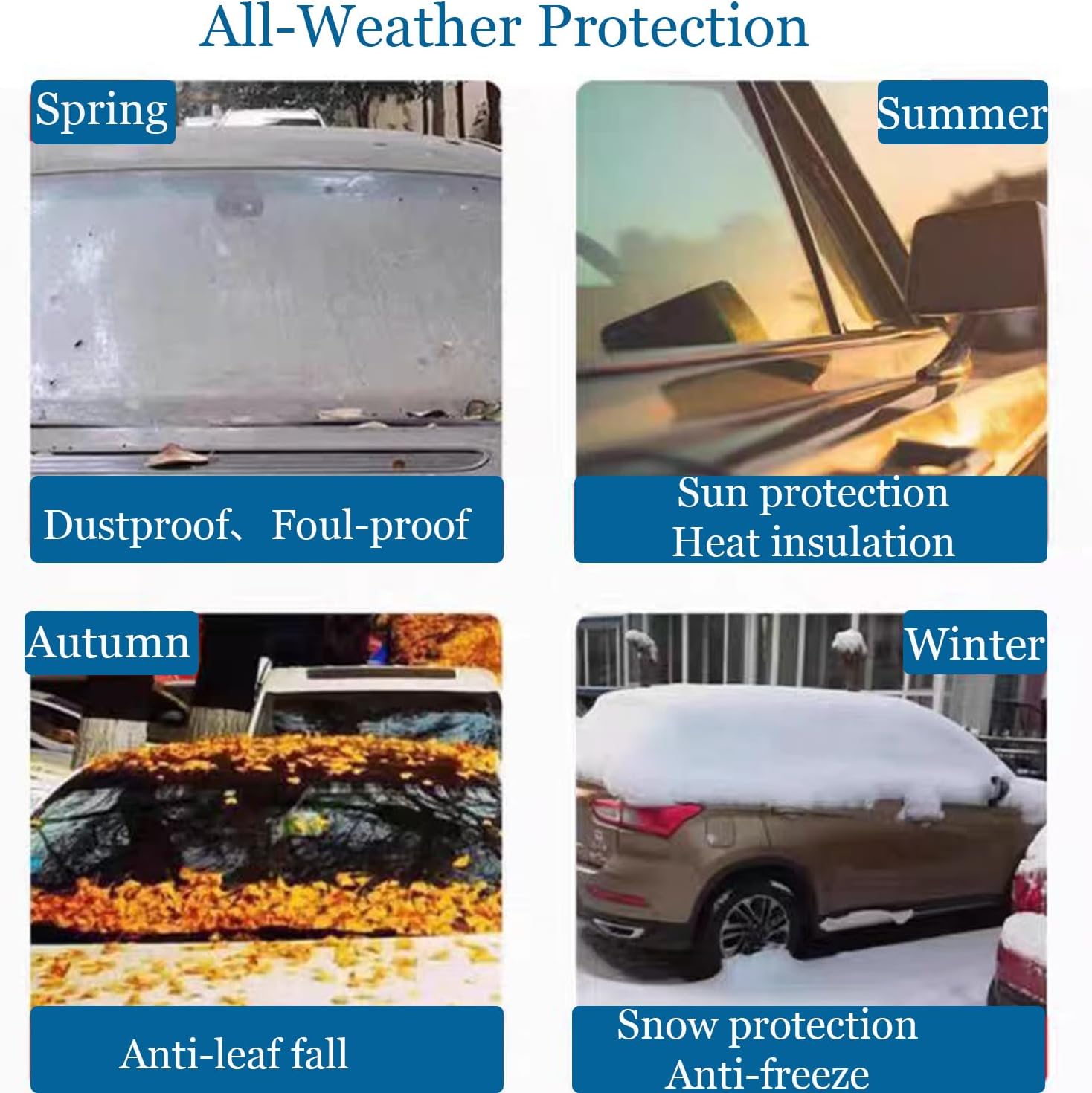 Outdoor Car Cover Compatible with Corvette C3 Waterproof All Weather 210T Polyester with Zipper and Storage Bag Snow Rain Dustproof Sun UV Protection