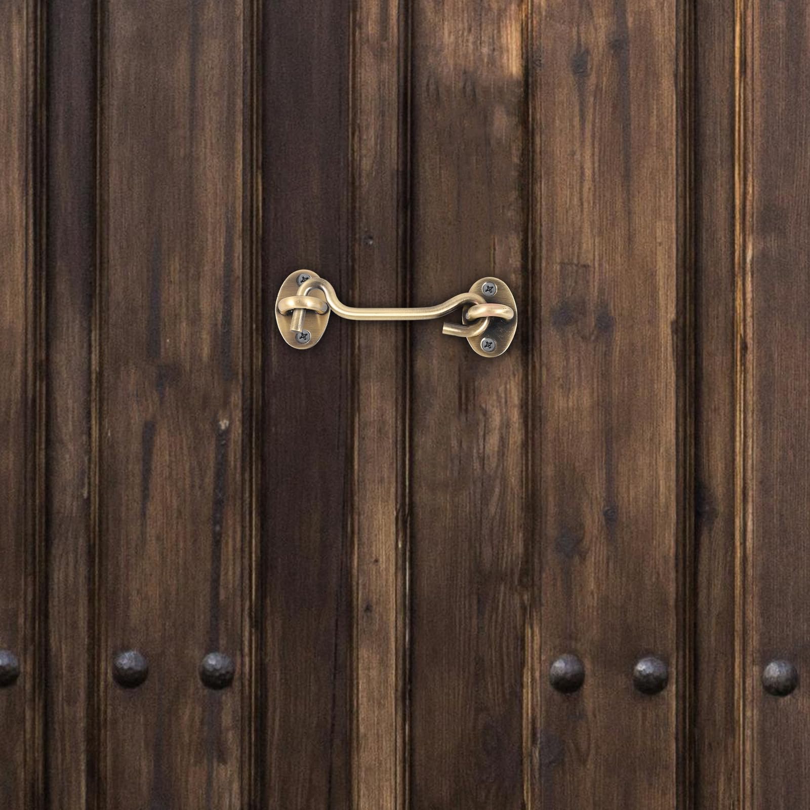 Generico Gancio per Finestra in Acciaio Inossidabile Resistente, Chiusura a Gancio Antivento per Porte e Finestre, Set da 1 Pezzo, Facile Installazione senza Attrezzi, Adatto per Uso