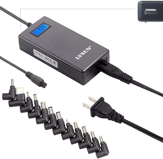 Slim Universal Laptop Charger 70W Replacement AC Adapter