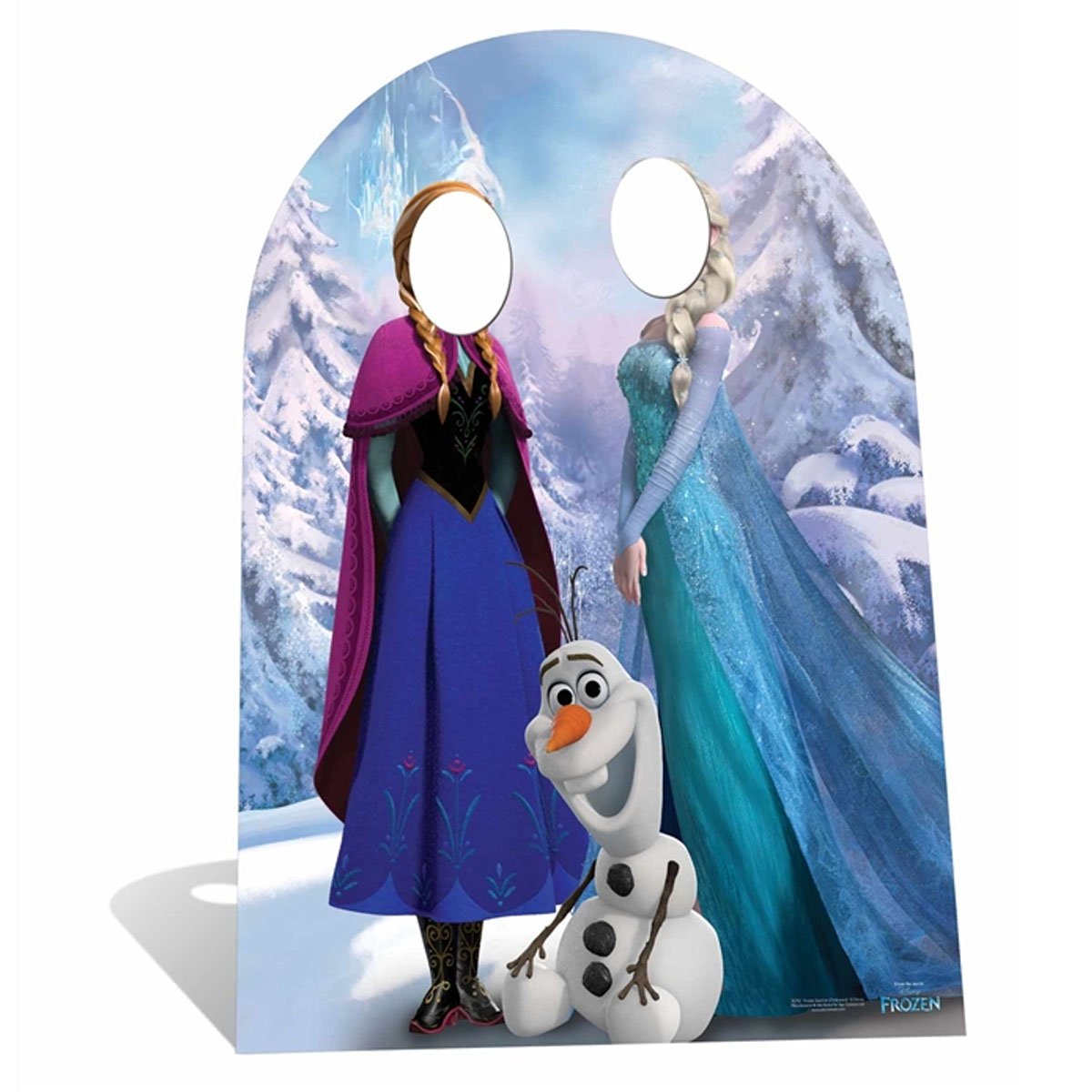 STAR CUTOUTS- Disney Frozen Cartonato con Anna ed Elsa, Decorazione, Prodotto con Licenza Ufficiale, Tinta Unita, Frozen Stand in, Lifesize, SC761