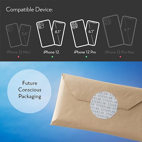 Miniatura 7 de SteepLab Funda con resaltador de neón para iPhone, funda Grippy Jelly con bolsillos protectores de aire (azul celeste, iPhone 12 y iPhone 12 Pro)