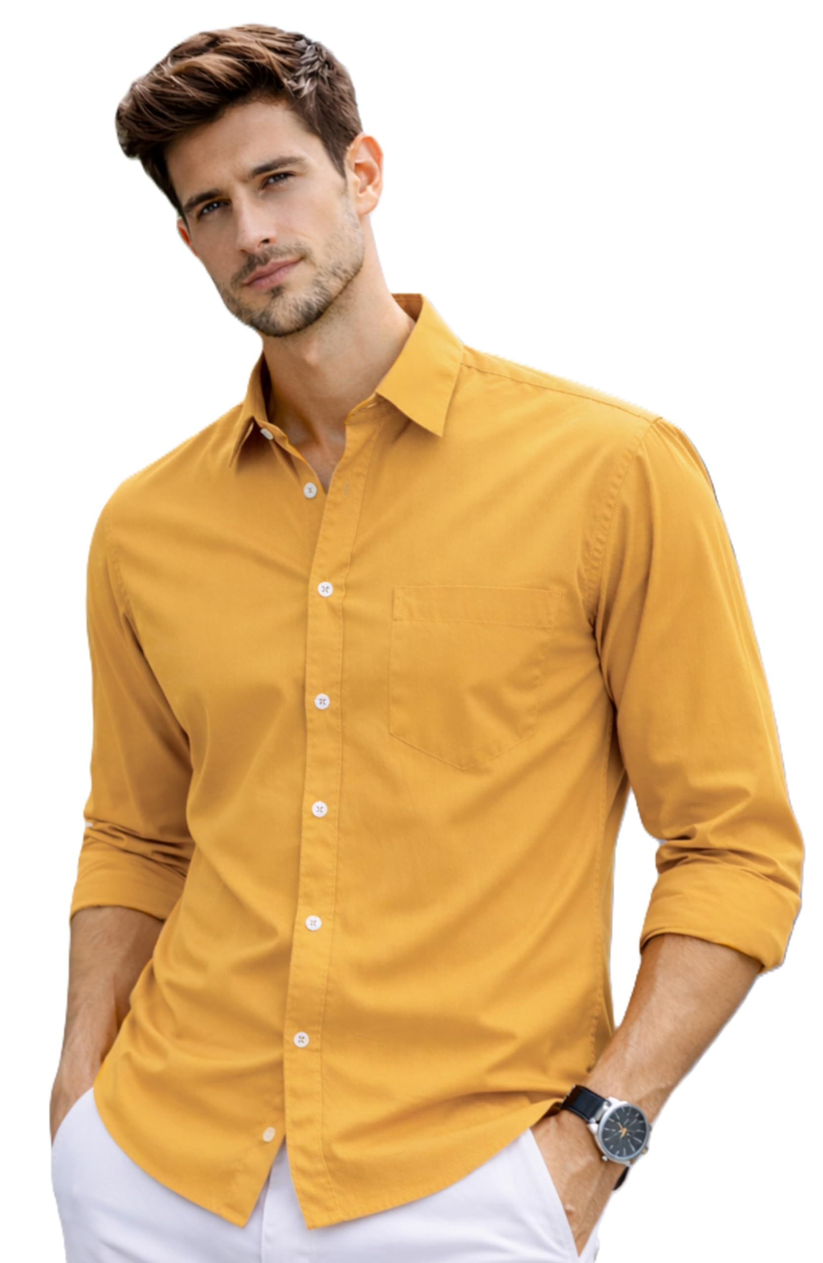 ben martin Shirt for Men | Regular Casual Shirts for Mens’ | Men’s Casual Shirt’s Slim Fit | Full Sleeve Cotton Shirts for Men’s | Solid Shirt’s for Mens Stylish | Formal & Casual Office Wear Shirts-picture-11