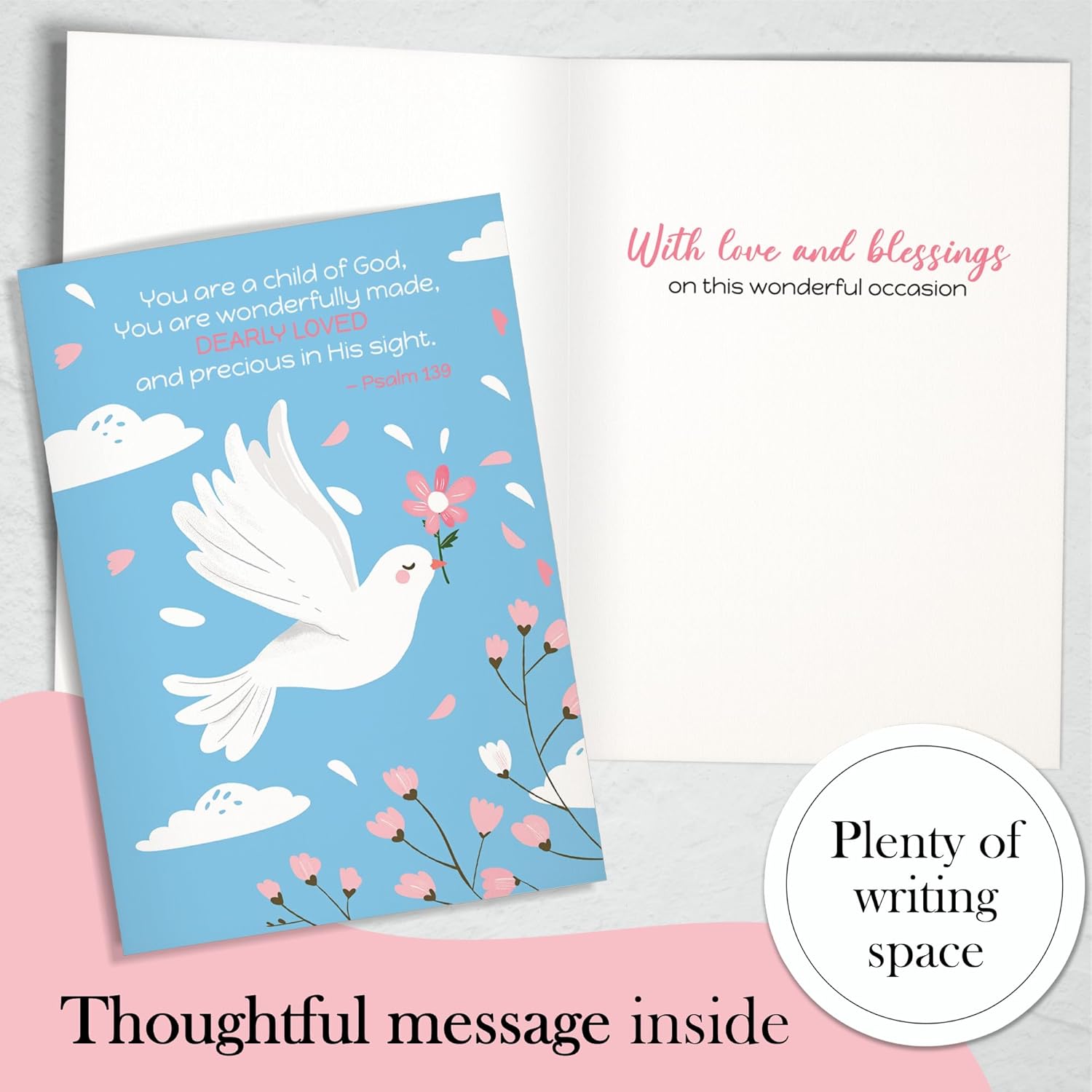Hat Acrobat Baptism Card for Granddaughter, Niece, Philippines | Ubuy