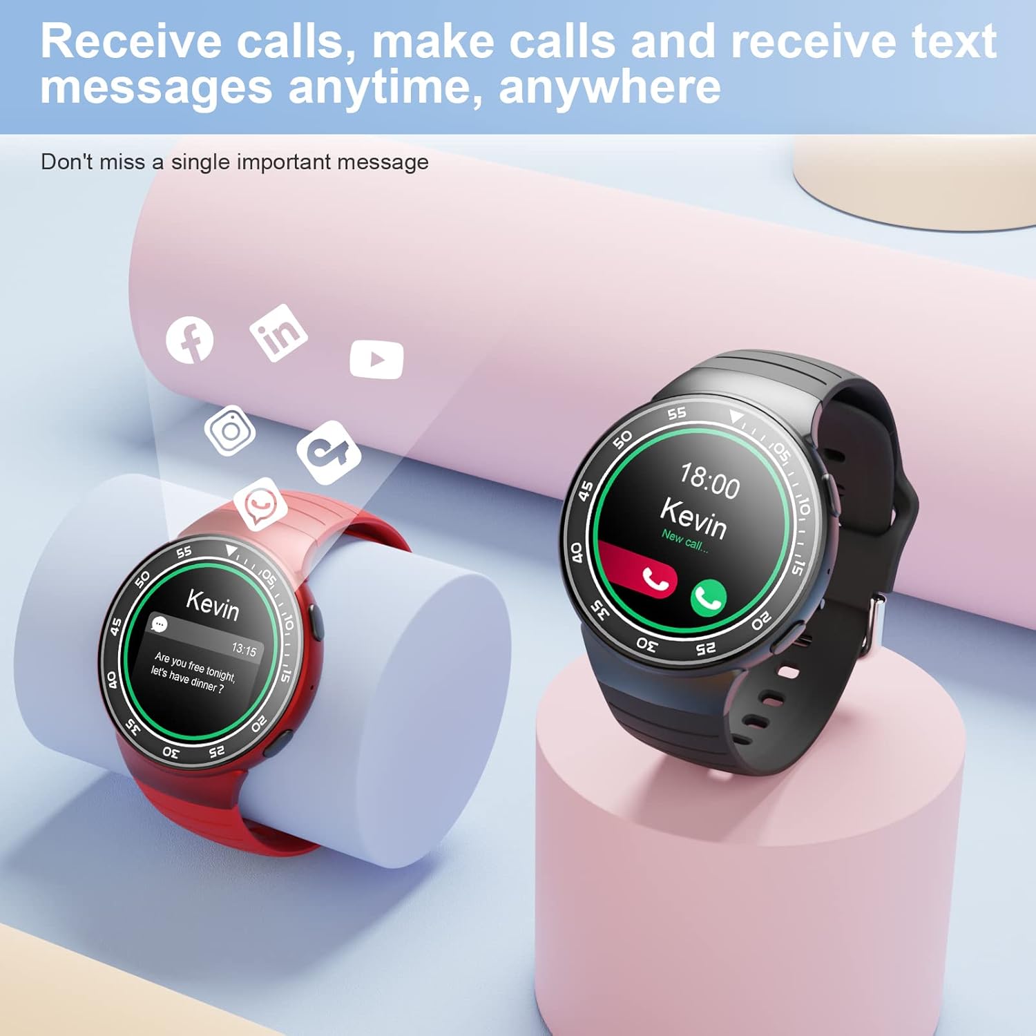 FANSANMY Smartwatch, Orologio Smartwatch Uomo Donna 1.77 con Cardiofrequenzimetro, Monitor Sonno, Chiamata Bluetooth, più modalità sportive Orologio Fitness Impermeabile IP67 per Android iOS FANSANMY Smartwatch, Orologio Smartwatch Uomo Donna 1.77 con Cardiofrequenzimetro, Monitor Sonno, Chiamata Bluetooth, più modalità sportive Orologio Fitness Impermeabile IP67 per Android iOS