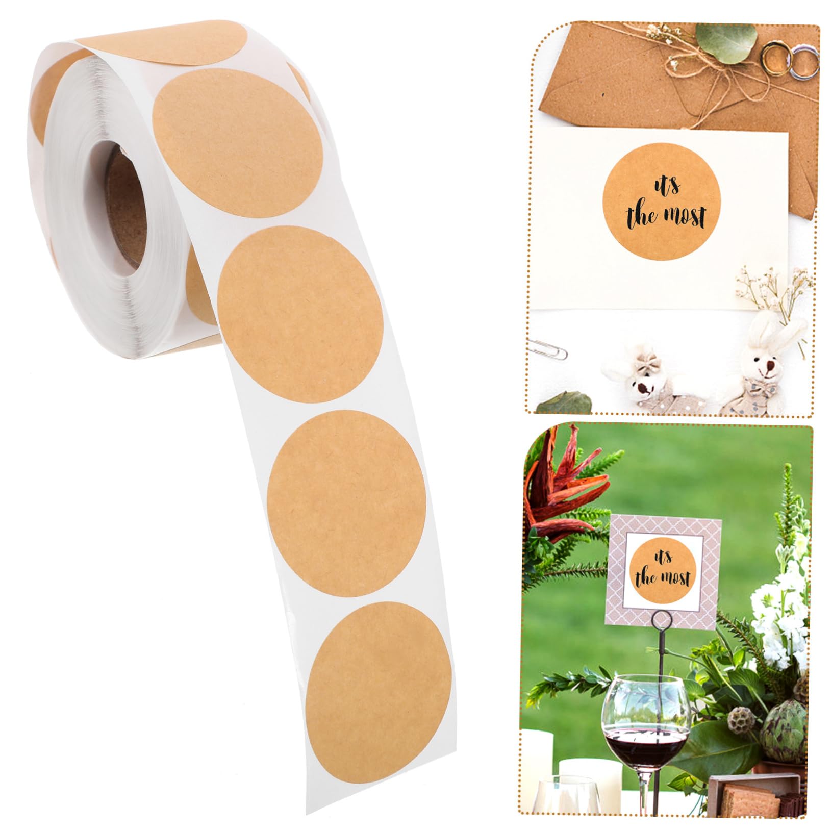 Housoutil 5 Rollos De Pegatinas Redondas Lindas Etiquetas Adhesivas Pegatinas Con Números Pequeñas Brillantes Para Diario Etiquetas Adhesivas Redondas