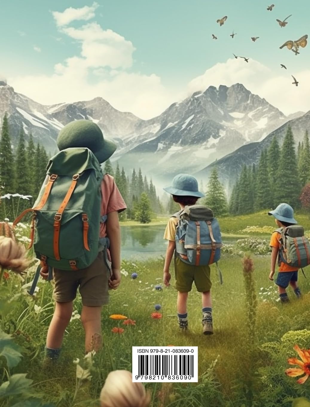 Aventuras infantiles de senderismo - Libro de colorear para niños - Dibujos divertidos y creativos de excursiones: Encantadora colección de lindas escenas de senderismo para niños