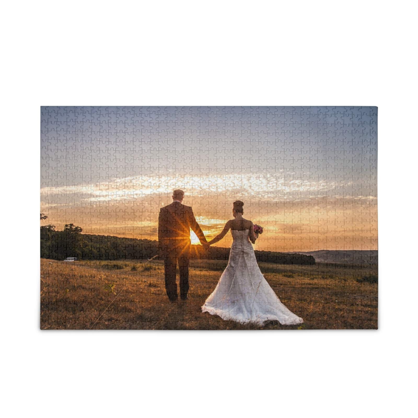 Rompecabezas de Fotos Personalizado Puzzle 1000 Piezas Personalizada Foto Regalo Puzzle para Navidad, Día de San Valentín, Acción de Gracias, Cumpleaños, Boda