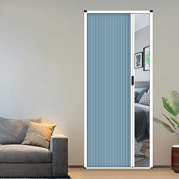 Bath Door Folding Door Curtain Entrance Sliding Door Aluminum Panel Room Divider Door Partition Accordion Curtain Folding Door Indoor Toilet Folding Hallway Room Door Honeycomb Bathroom