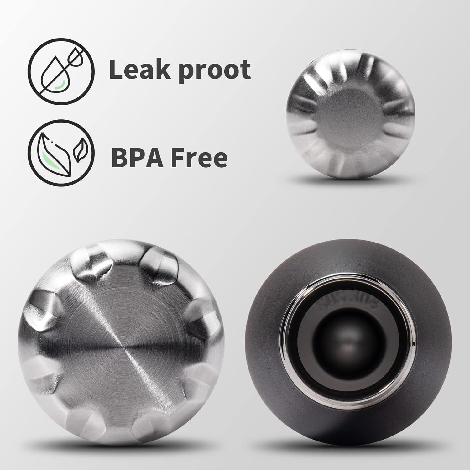 17oz Insulated Thermos Water Bottle Black, MEIYA Vacuum Double Walled, BPA Free,Christmas Gift,24 Hours Cold, 12 Hours Hot,Sturdy Reusable Metal Water Bottle, Leak-Proof Sports: Home & Kitchen