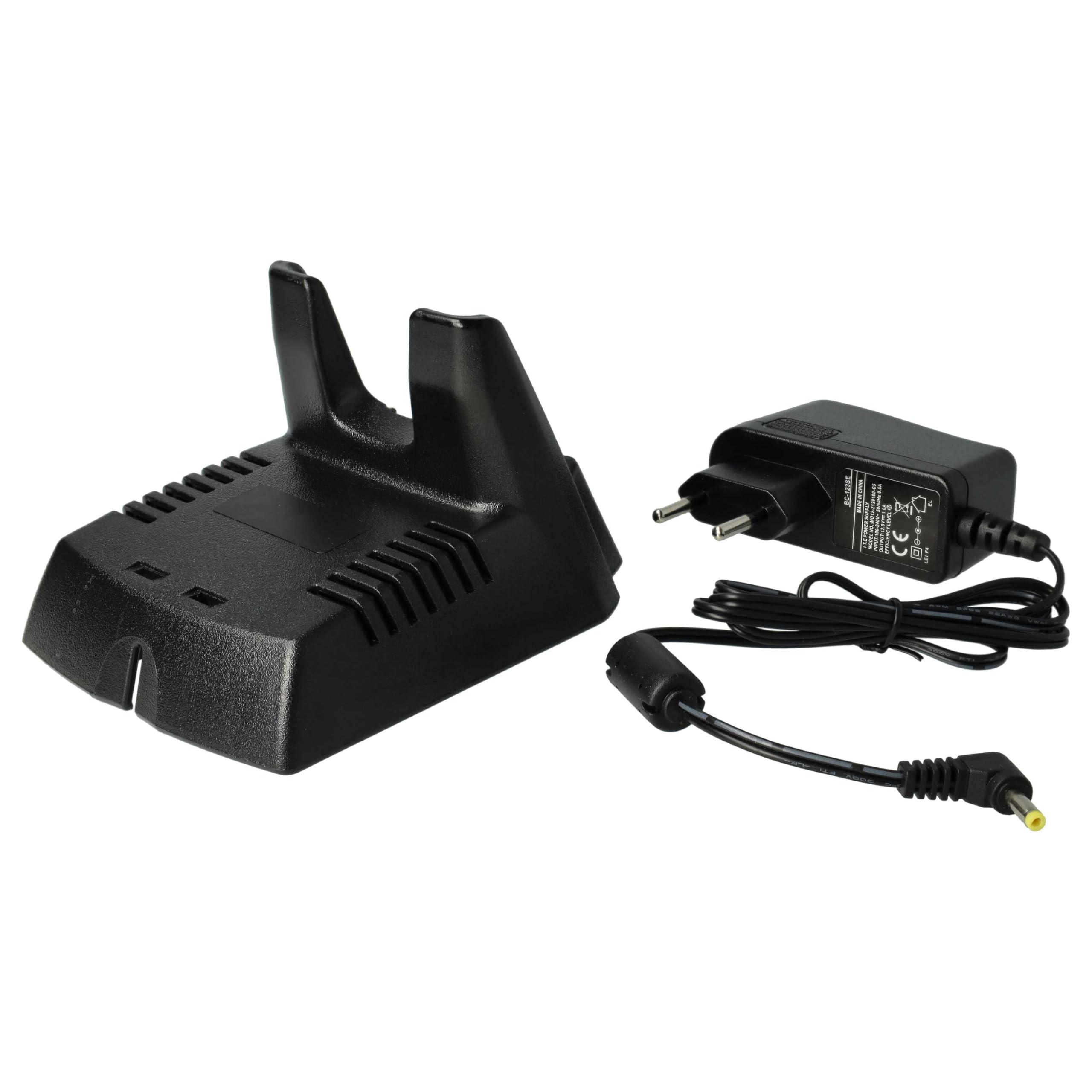 vhbw Chargeur Compatible avec Vertex VXA-300 Pilot III Batteries de Radio - Socle + Prise, 7,2 V, 0,4 A