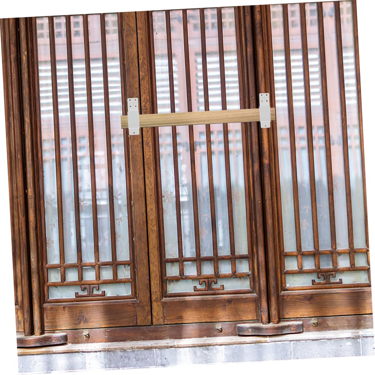 VILLCASE Supports de Barricade pour Porte en Acier Blanc Design Épais de U Stabilité Renforcée pour Porte D'entrée