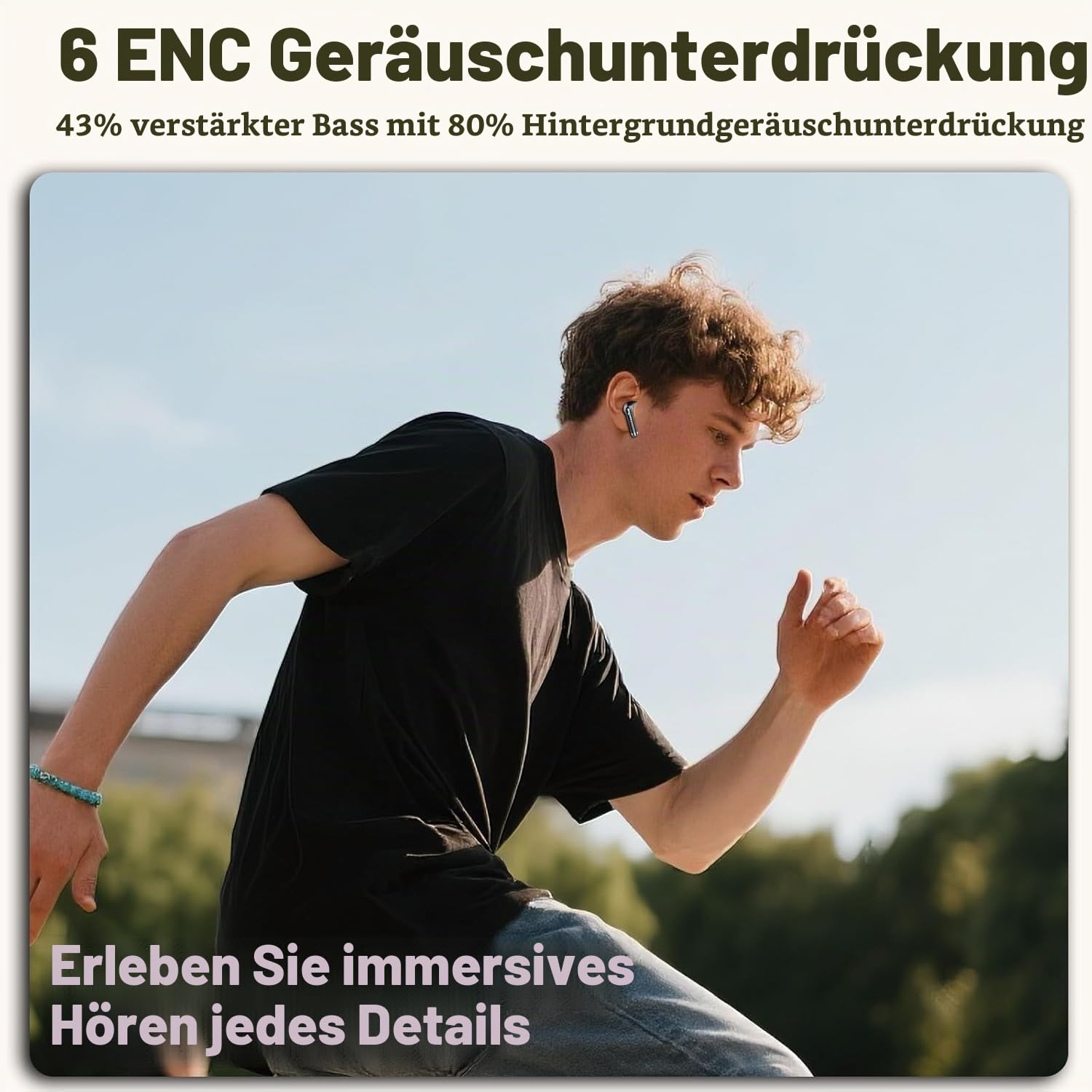 Drsaec Bluetooth 5.4 Kopfhörer 2026, 6D Tiefer Bass In-Ear Kopfhörer Kabellos Bluetooth mit App EQ Steuerung, 56Std Kabellose Kopfhörer/6 ENC Noise Cancelling Ear Buds, USB-C, IP7 Wasserdicht Ohrhörer