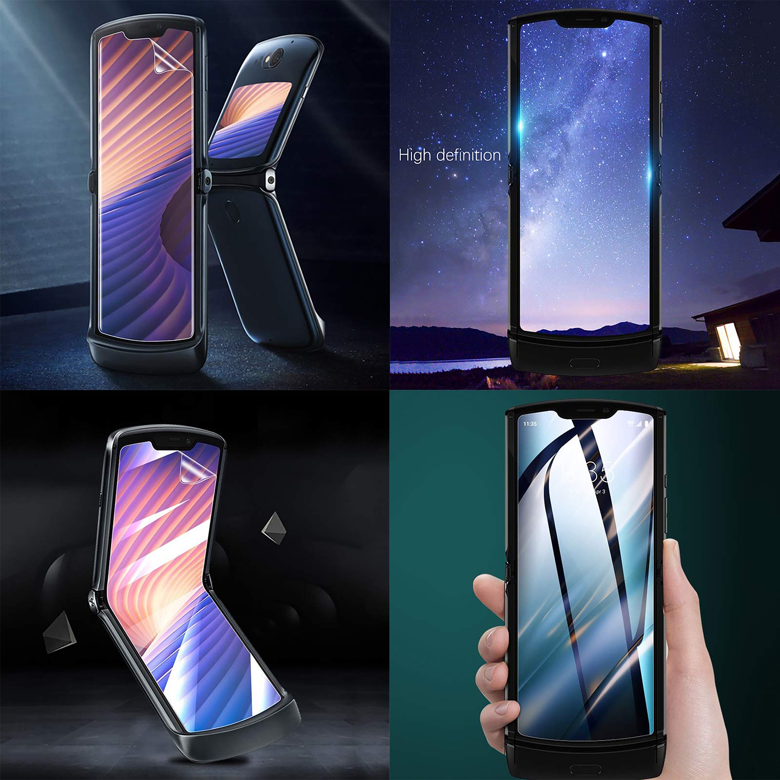 Amazon | ジェネリック ソフト 透明 スクリーンプロテクター Motorola