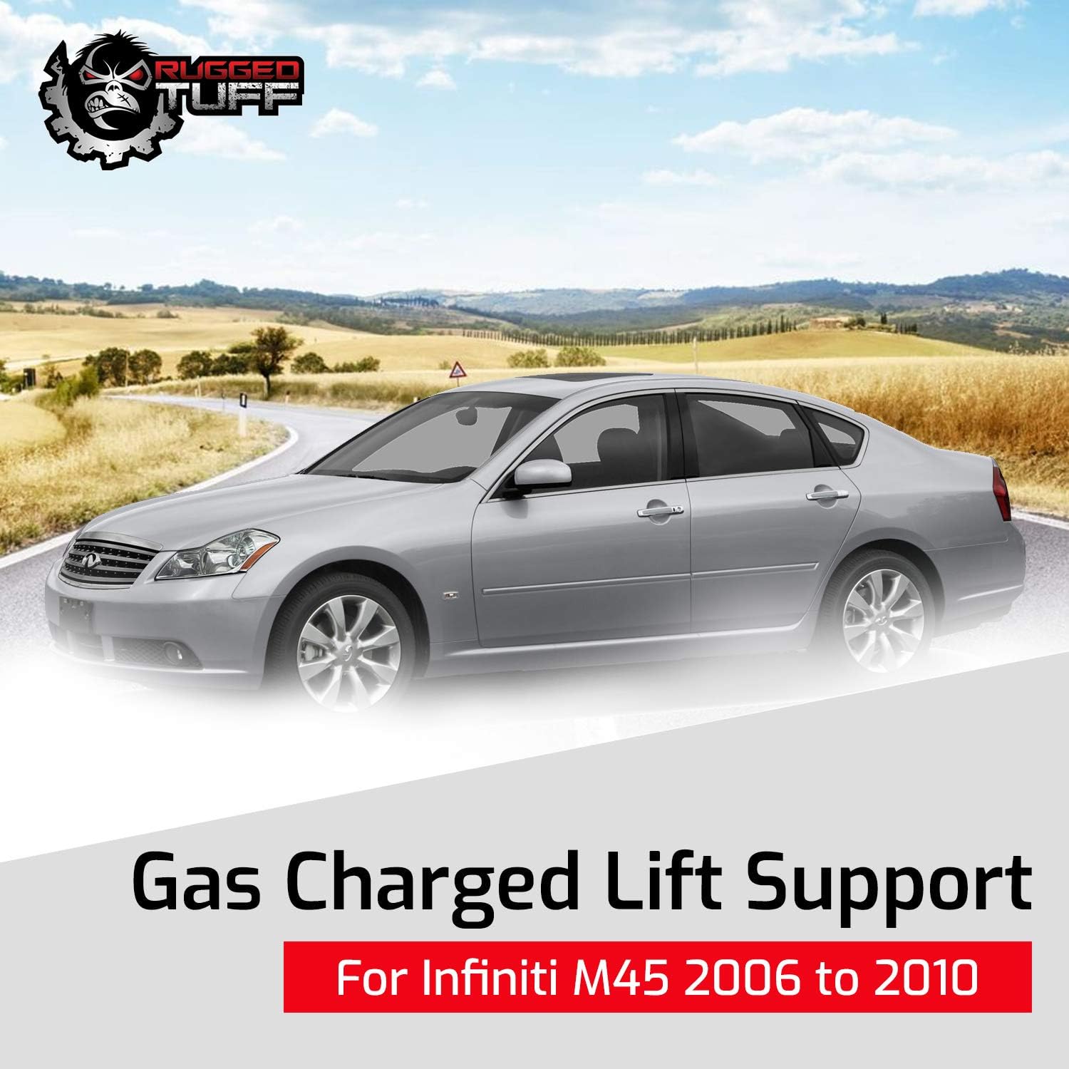 Front Hood Lift Supports Shocks Struts for 2006-2010 Infiniti M35 M45 Engine Cover Lifting Lifter Dampers Gas Springs PM1022 6771 SG371006 65470EJ20A 5B374544W (2 Qty)